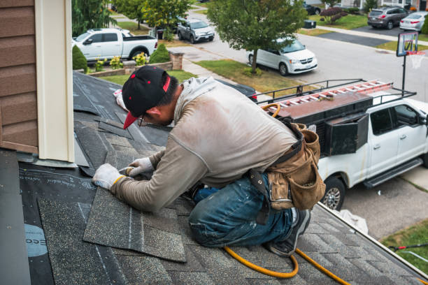 Professional Commercial Roofing technician working in Amherst, TX